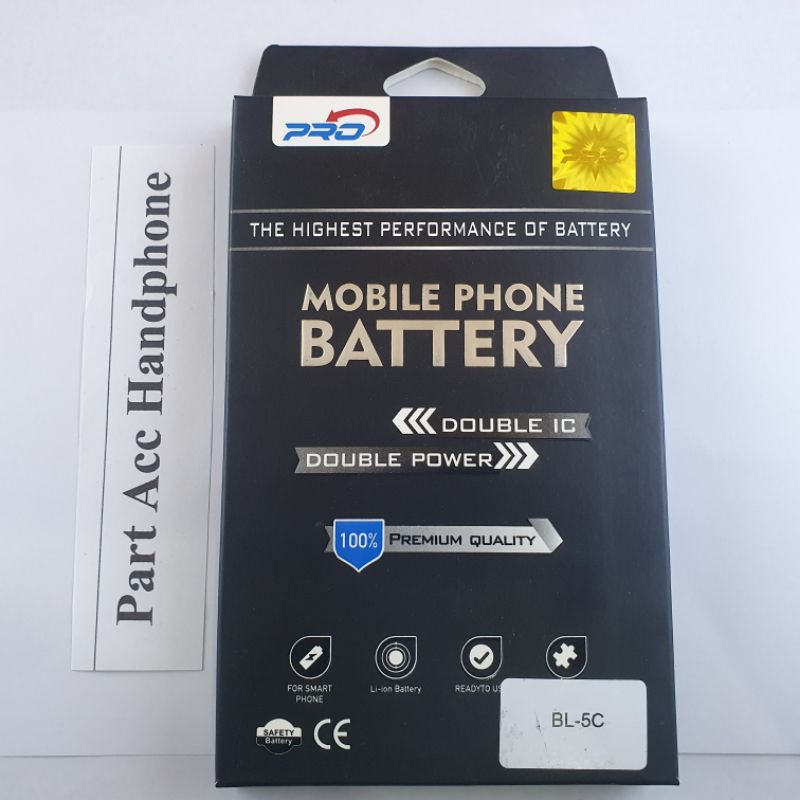 baterai nokia bl-5c bl5c double ic double power