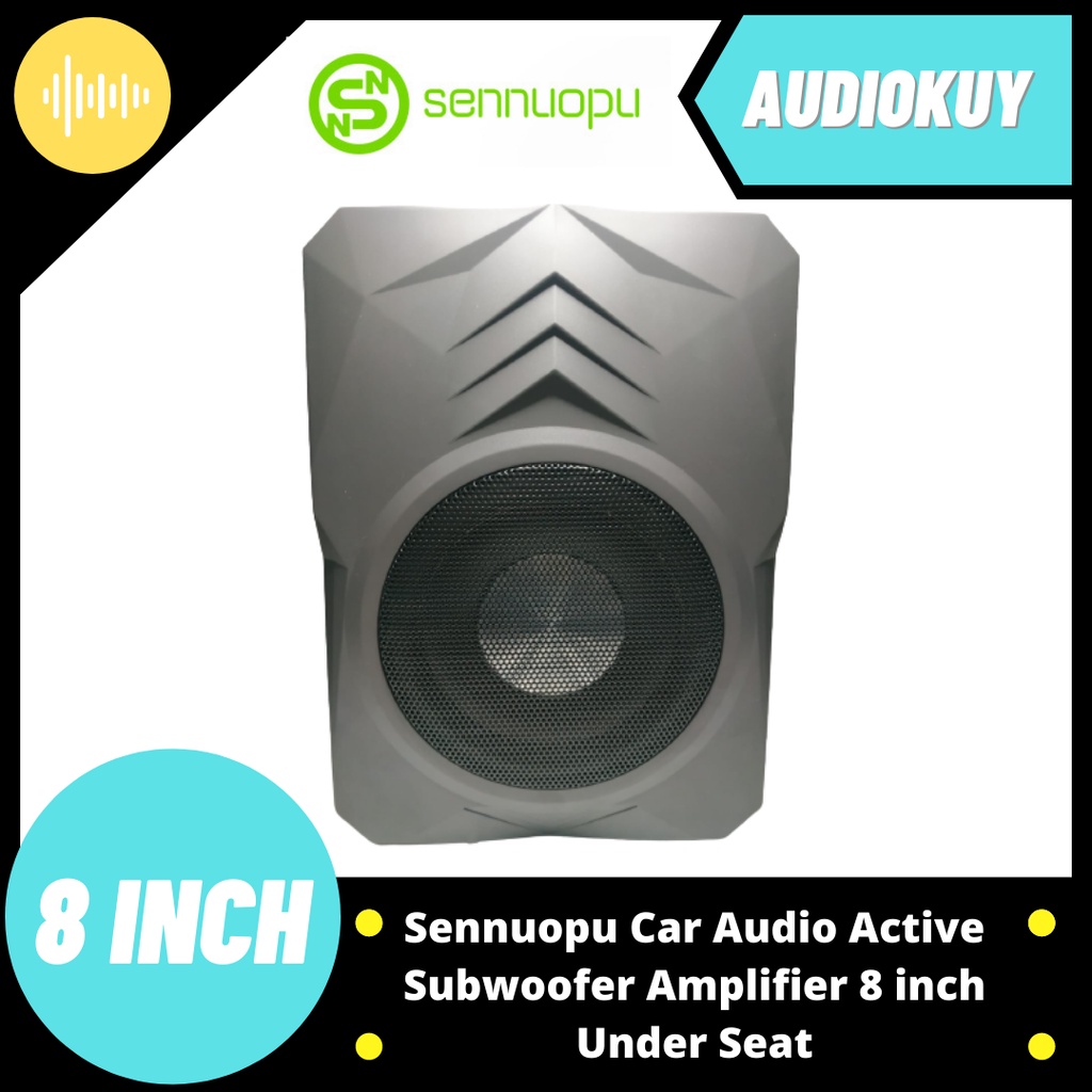 Subwoofer Kolong Mobil / Sennuopu Car Audio Active Subwoofer 8 inch