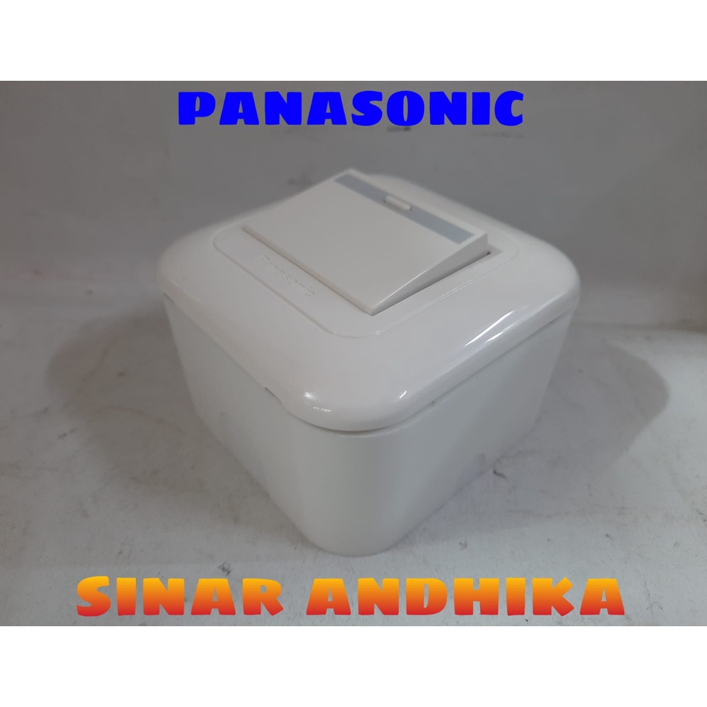 SAKLAR ENGKEL LEBAR PUTIH OUTBOW PANASONIC WEJ 78029+WEJ 5541+WEJ 6911W