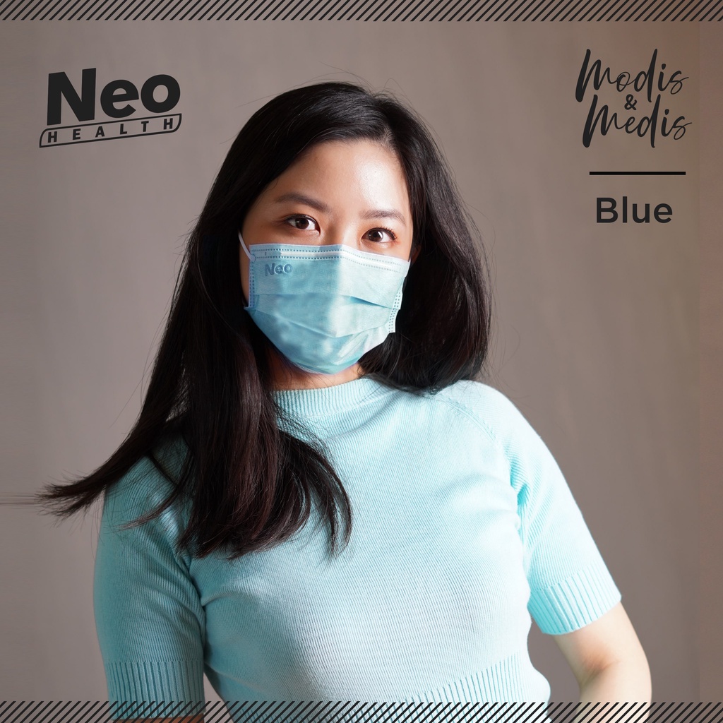 ⭐ BAGUS ⭐ NEO MASK | Masker Neo Medis Modis  Budget | Neo Medis Earloop 3Ply Isi 40 Sheets