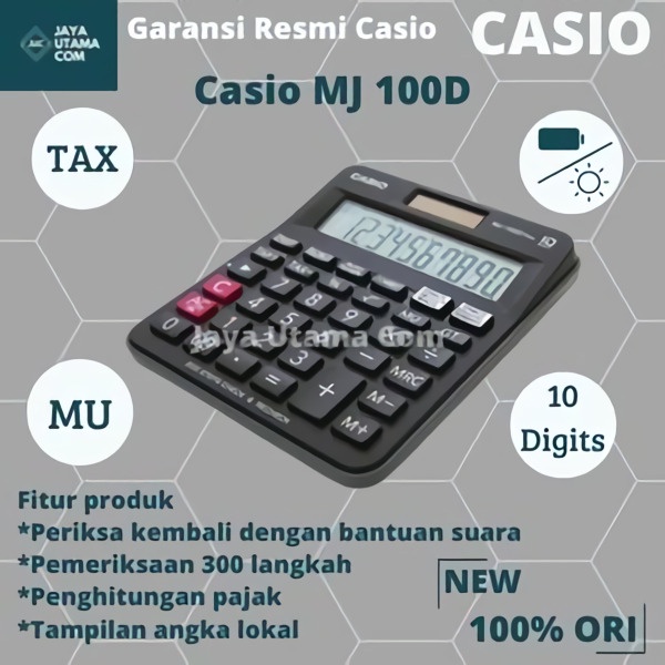 Kalkulator Casio MJ 100D Plus CHECK CORRECT Original