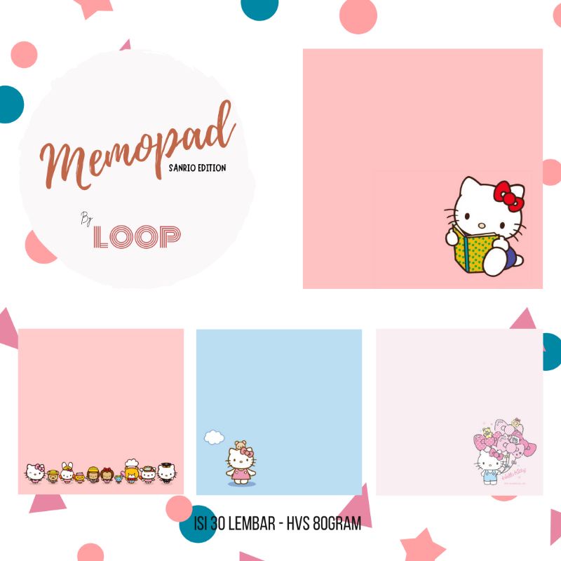 

Memo Pad Lucu Hello Kitty - Sanrio Edition