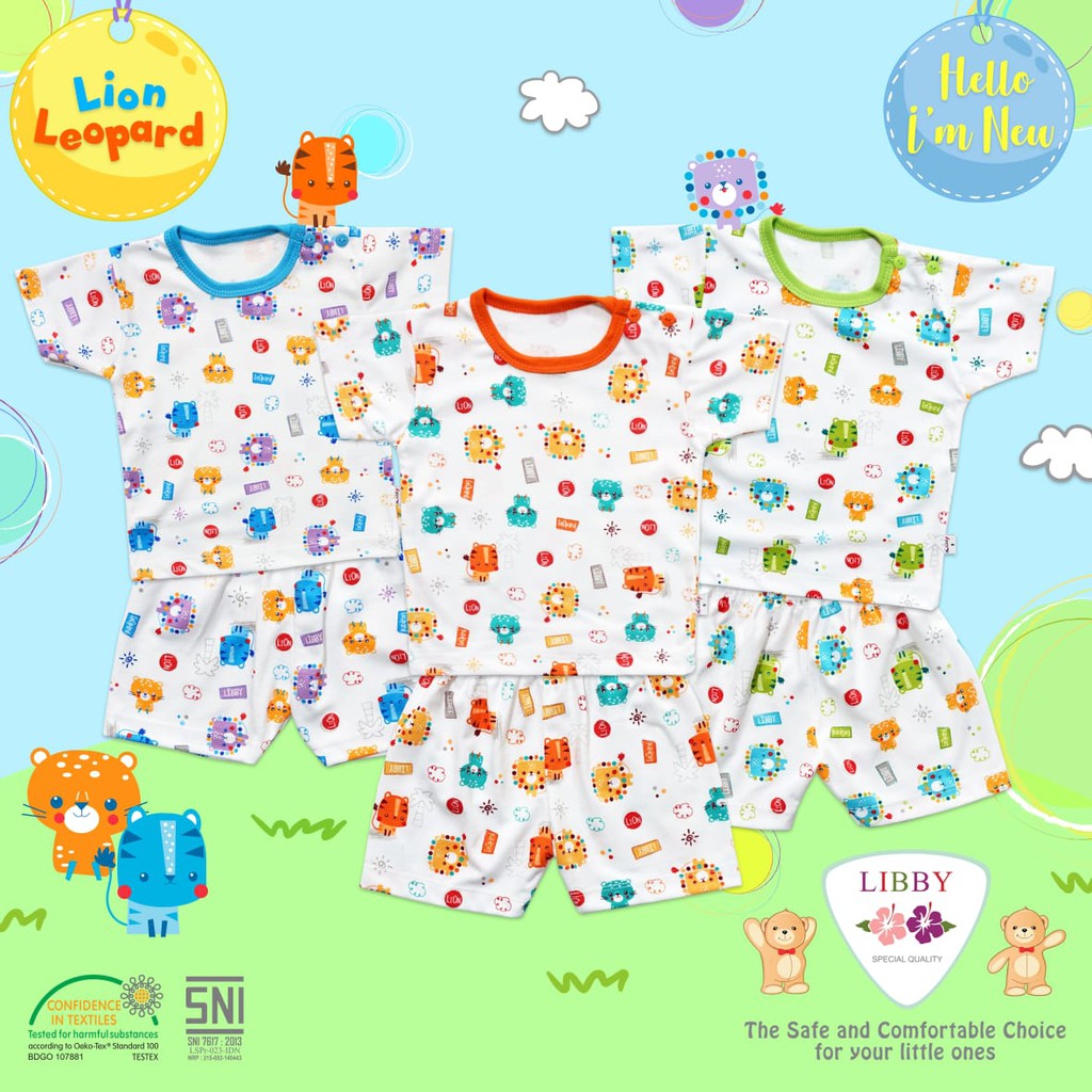 LIBBY Setelan Pendek Piyama Baju  Bayi  Libby SML kecil  6   LIBBY Setelan Pendek Piyama Baju  Bayi  Libby SML kecil  6