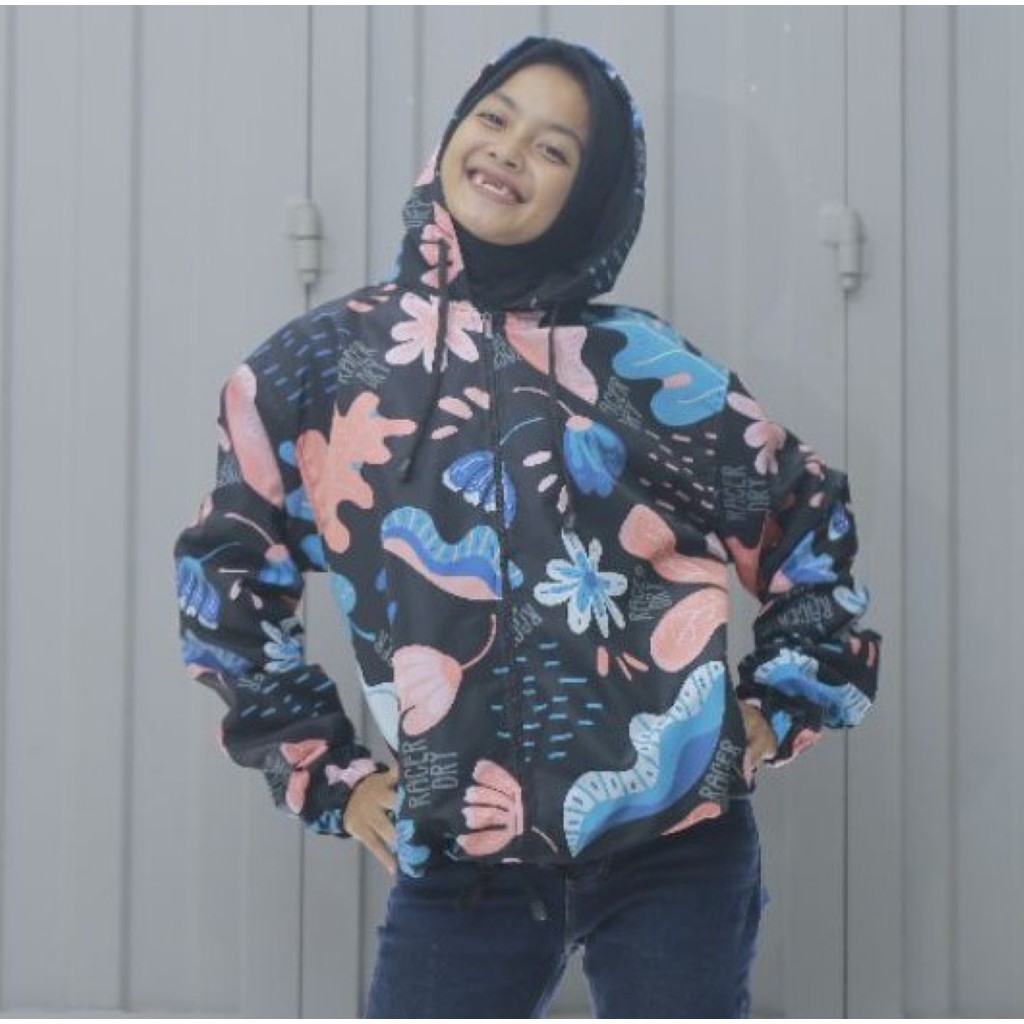 Jaket Sepeda Wanita Motif Printing Terbaru 2021