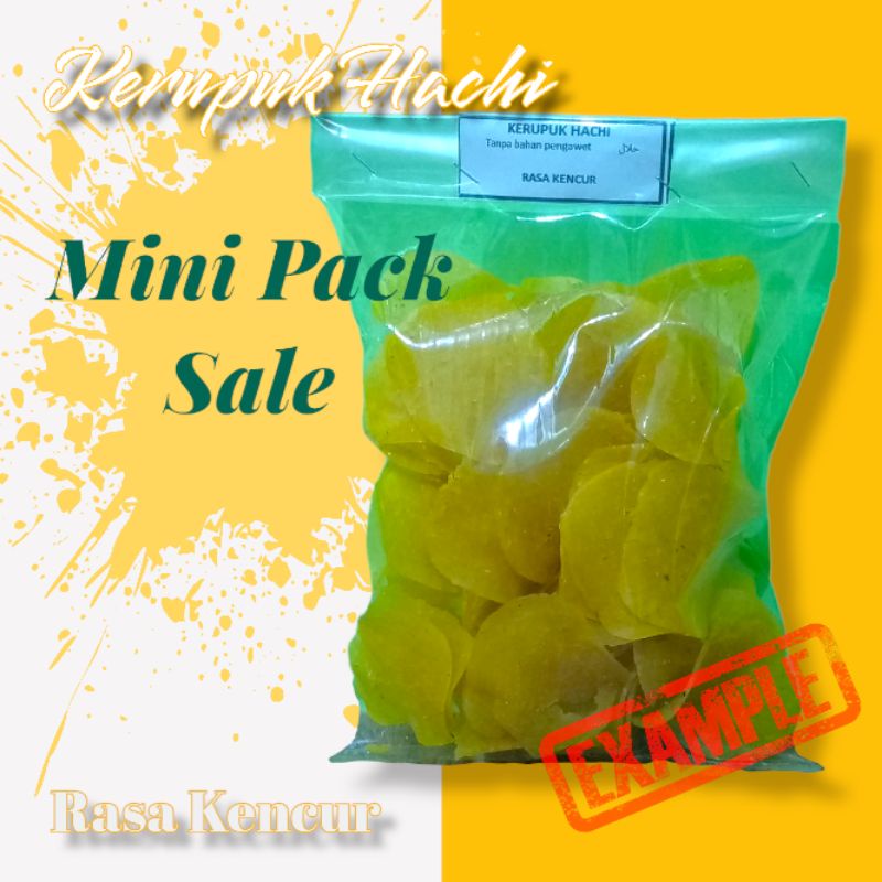 

Kerupuk Hachi kerupuk beras mini pack tester kencur 100 gram
