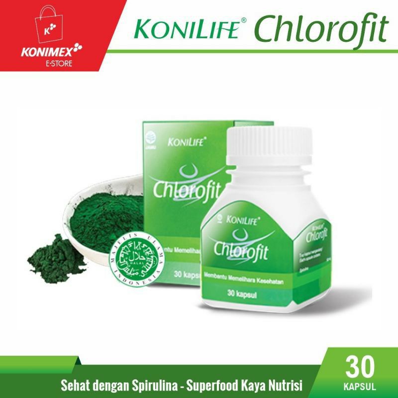 KONILIFE CHLOROFIT / URAFIT  ISI 30 KAPSUL 100% ORI