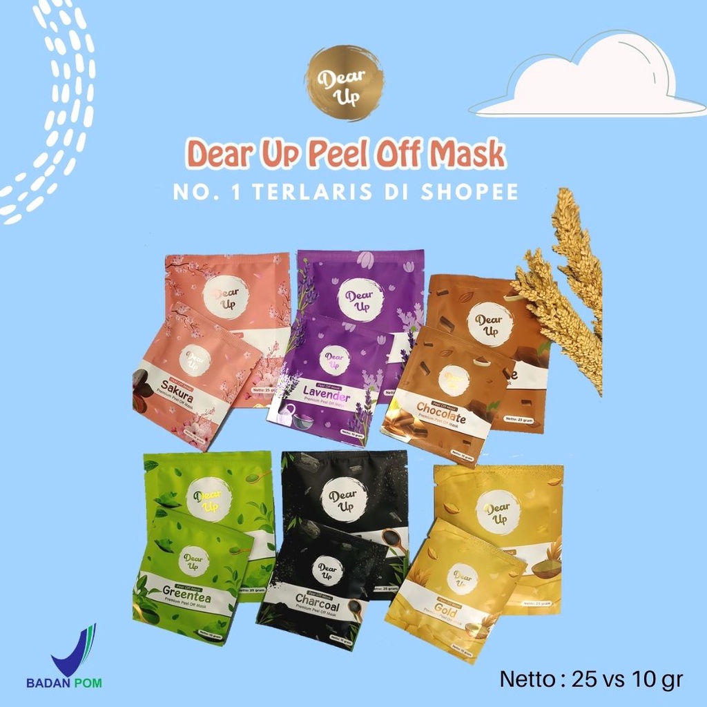 DEAR UP Peel Off Mask | Masker Wajah BPOM