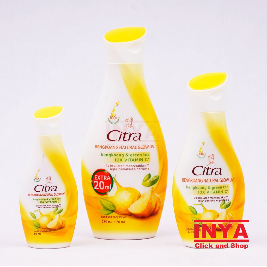 CITRA BENGKOANG NATURAL GLOW UV HAND AND BODY LOTION 230ml