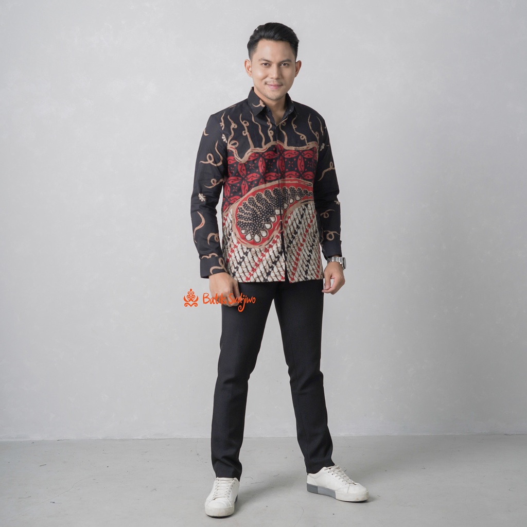 Kemeja Batik Pria Lengan Panjang Slimfit Lapis Furing Premium 1053