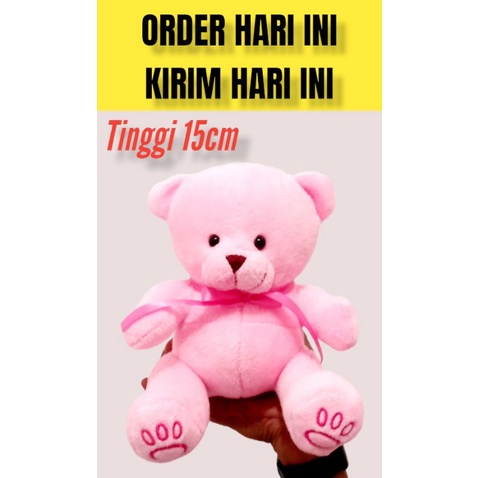 Boneka Bear Mini 15cm Soft Halus dan Lembut cocok buat Souvenir