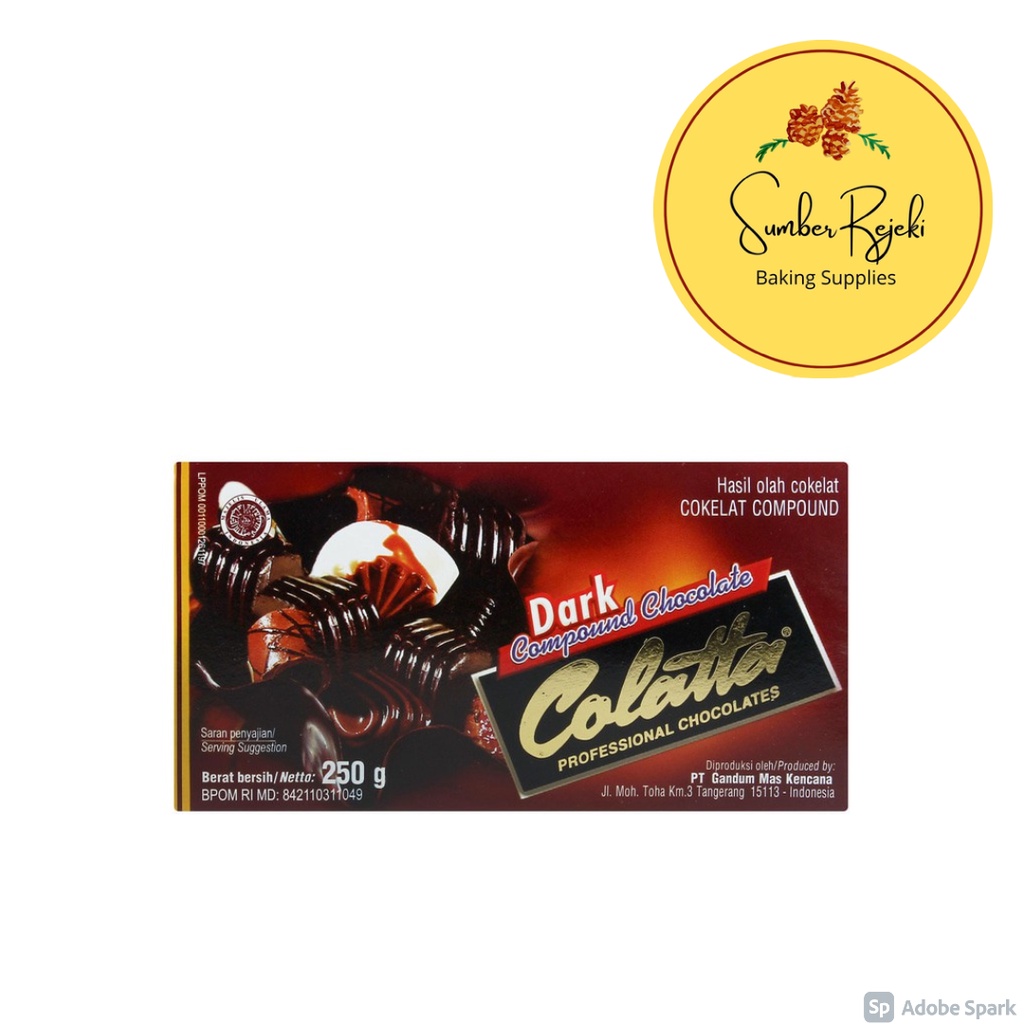 

Colatta Dark Compound Chocolate 250 Gr