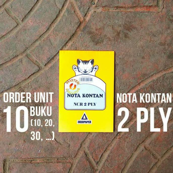 

Indopaper Buku Nota Kontan Kecil 2 ply NCR / K2 Rangkap Zapie TERUJI