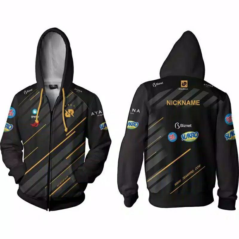 JAKET GAME GAMING FULL PRINTING RRQ HOUSHI CUSTOM NICKNAME...