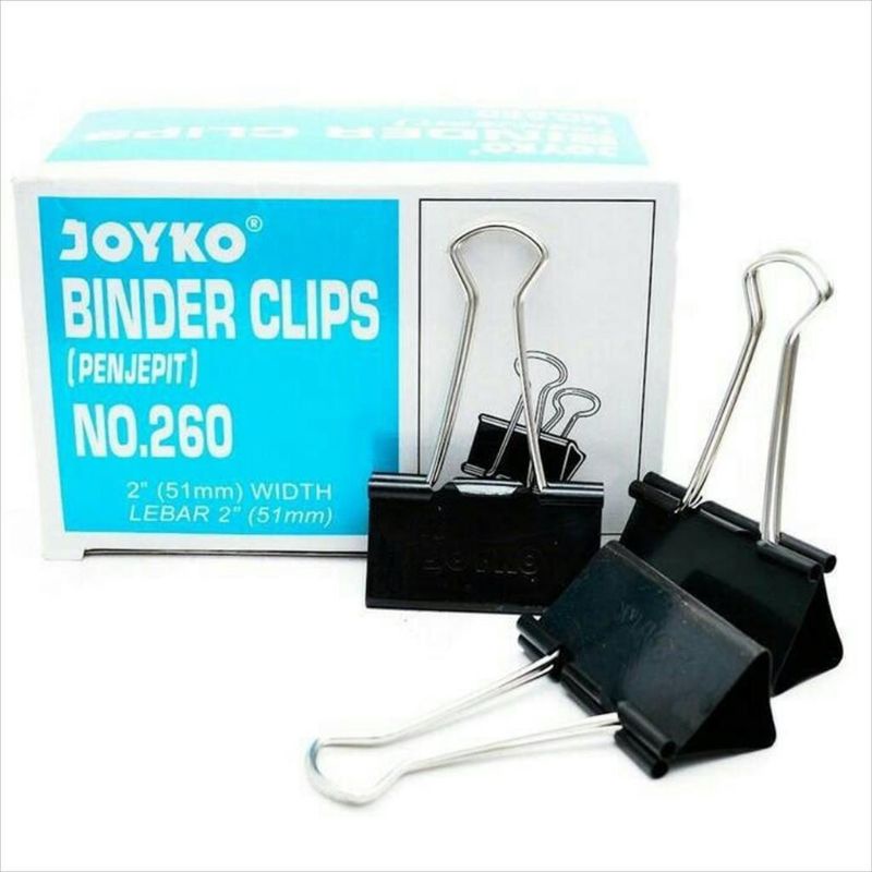 

Binder klip / Binder clip / Penjepit kertas NO. 260 JOYKO