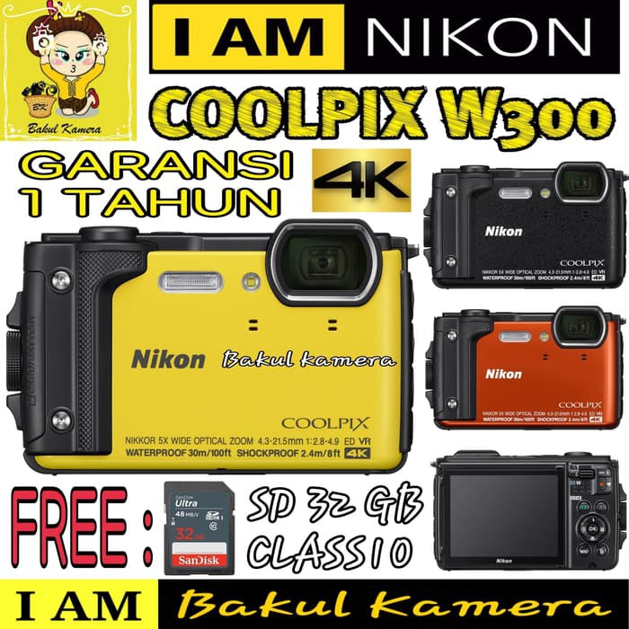 TD CAM SALE  NIKON COOLPIX W300 4K / W300 NIKON