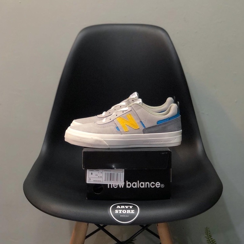 sepatu sneakers kasual pria numeric 306 jamie foy grey