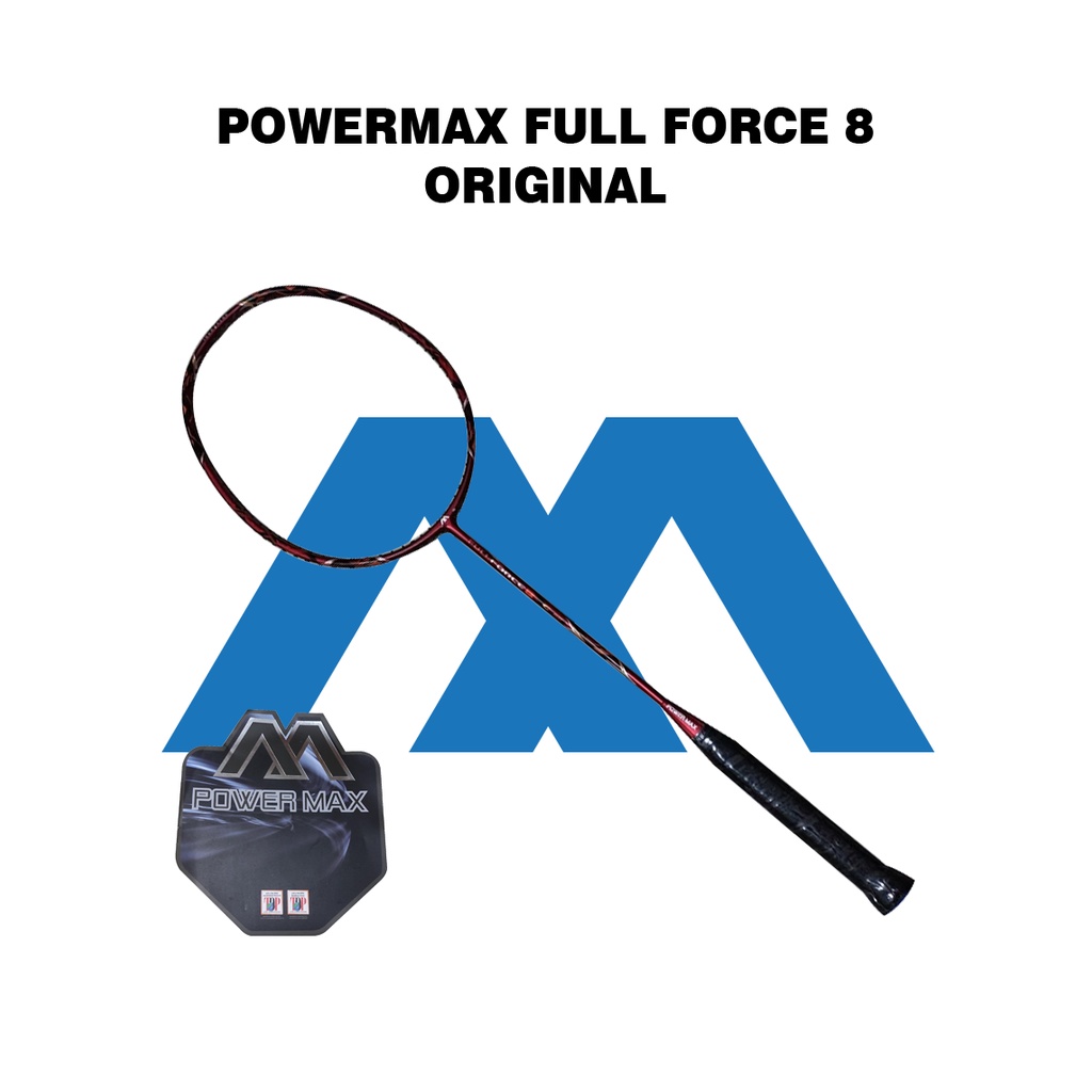 PowerMax Raket Badminton Bulutangkis Full Force 8 Merah Original