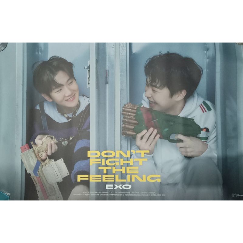 PC Official Baekyun, Poster Baekhyun Xiumin Official Expansion Don't Fight The Feeling