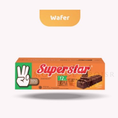 

ROMA SUPERSTAR TRIPLE CHOCOLATE EX 18 gr 16 GRAM ISI 12 WAFER