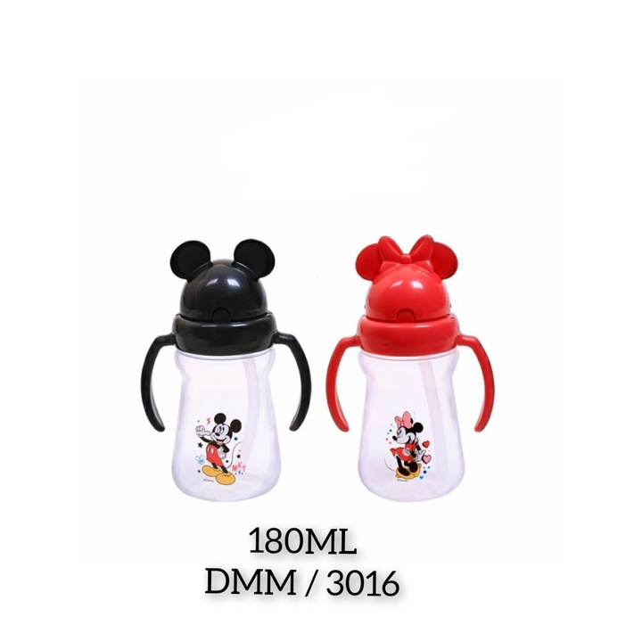 Botol Susu Disney Lusty Bunny Disney DMM-3016 Training Cup With Straw Botol Minum Sedotan 180ml Bunn