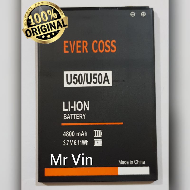 Baterai Evercoss U50 U50A A75 Max DOUBLE POWER Batre Evercoss u50 u50a a75 max Baterai Evercoss