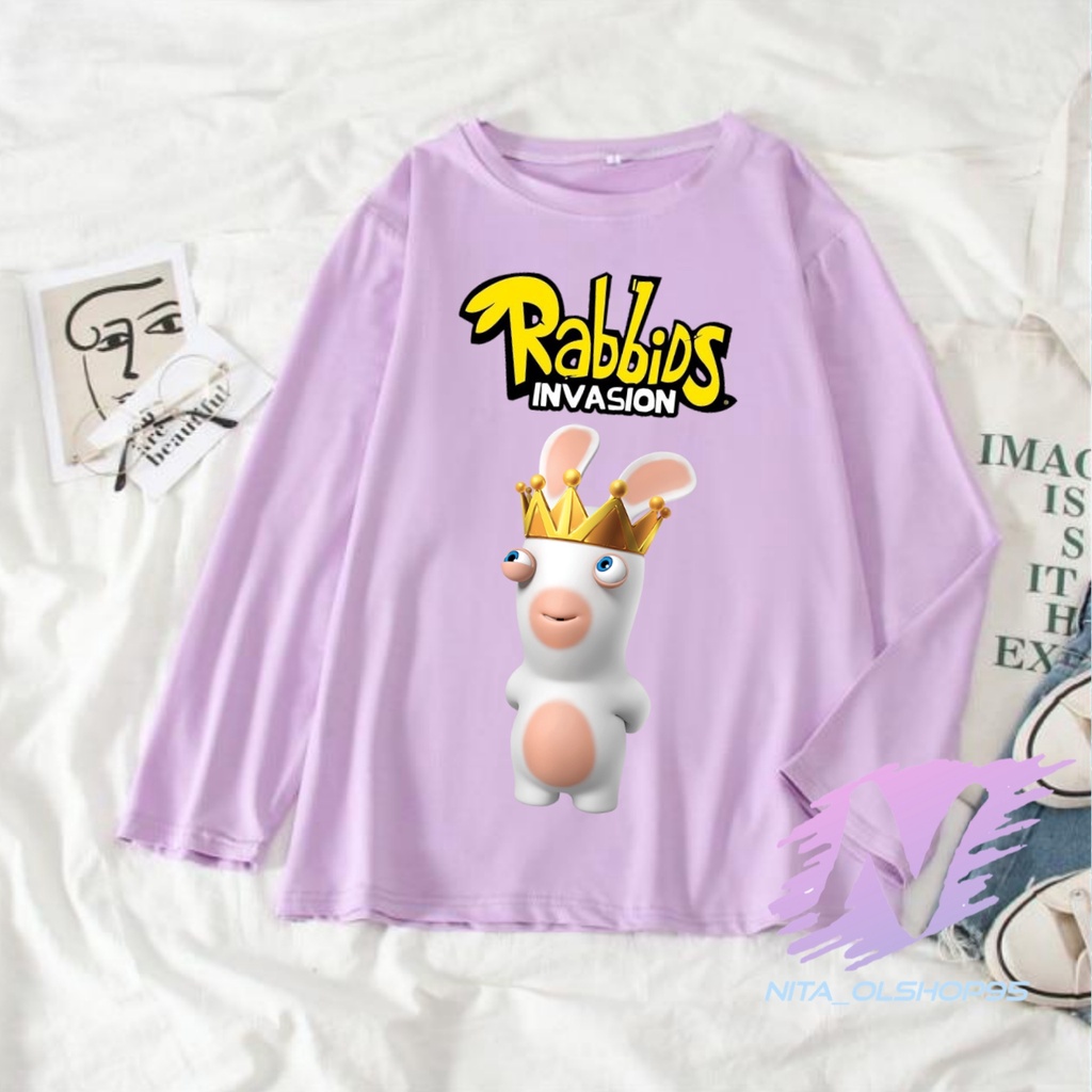 kaos rabbids baju kaos anak rabbid invasion kaos lengan panjang