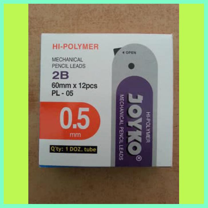 

GROSIR!!! JOYKO PL-05 ISI PENSIL MEKANIK 2B 0.5 MECHANICAL PENCIL LEAD