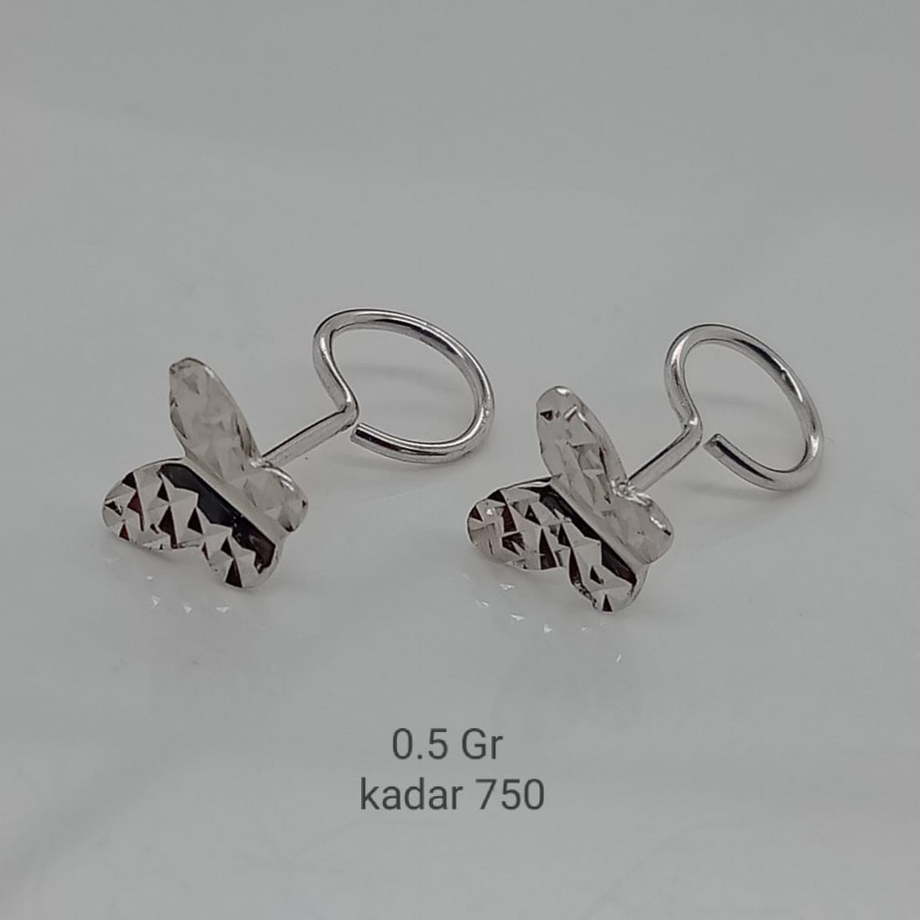 Anting Emas 17 K - kuning 0.5 gr Kadar 750 - TMS000000005