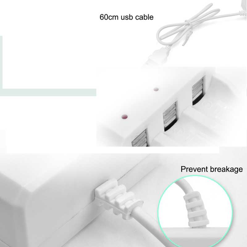 (100% BARANG ORI) HCQWBING Charger Baterai USB Plug 4 slot for AA/AAA - FN004-A