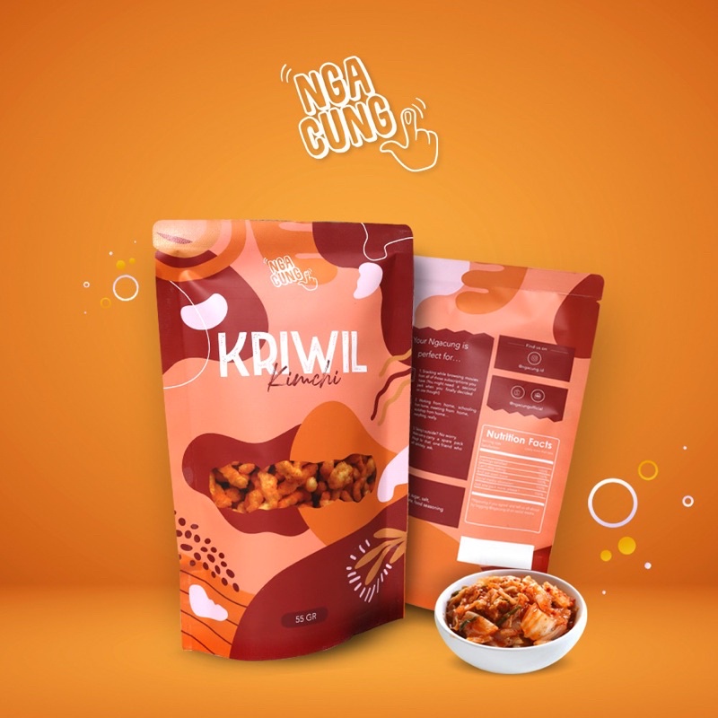 

KRIWIL KIMCHI PLASTIK/ Kerupuk Gurih/ Cemilan Enak /Snack Unik/ Kerupuk Chiki