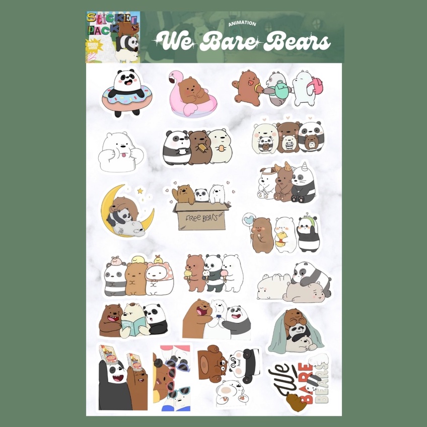 

We Bare Bears Sticker Sheet