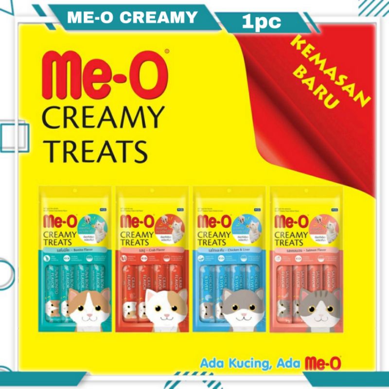 MEO CREAMY TREATS / LIQUID ME-O / Meo Creamy Treats 60gr | Meo Liquid Snack Kucing 60gr