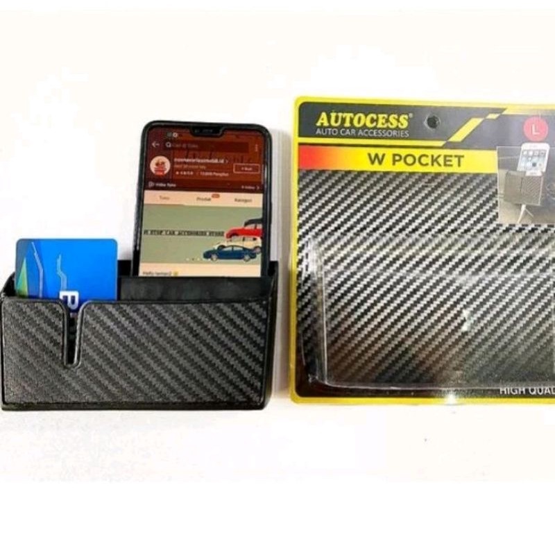pocket organizer rak hp di mobil