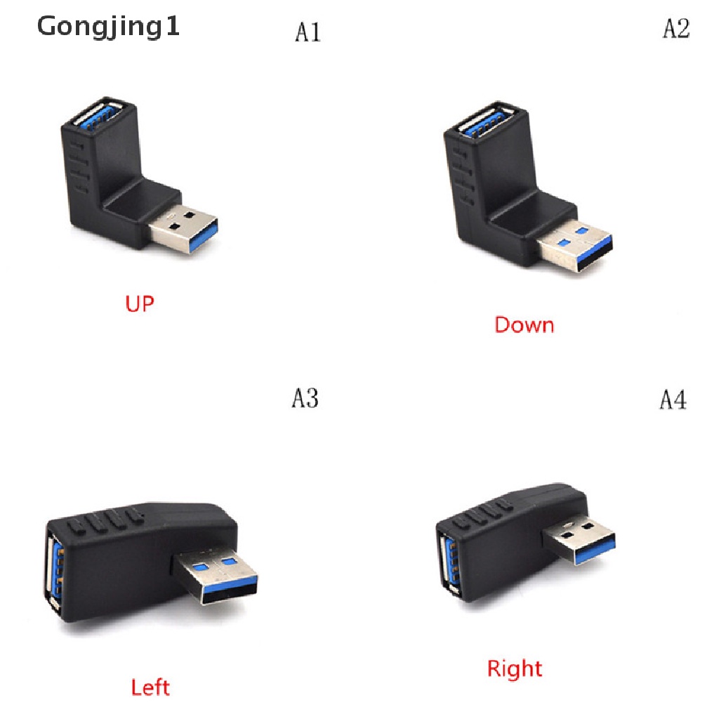 Gongjing1 Adapter Konektor Extension Usb 3.0 Male Ke Female Bentuk Hati