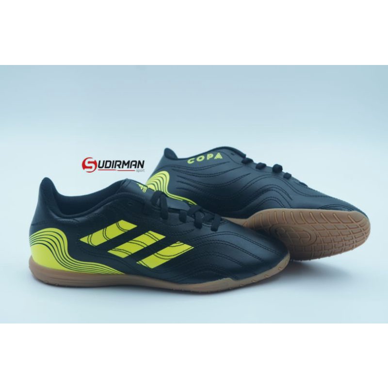 SEPATU FUTSAL ADIDAS COPA SENSE.4 IN CORE BLACK SYELLOW