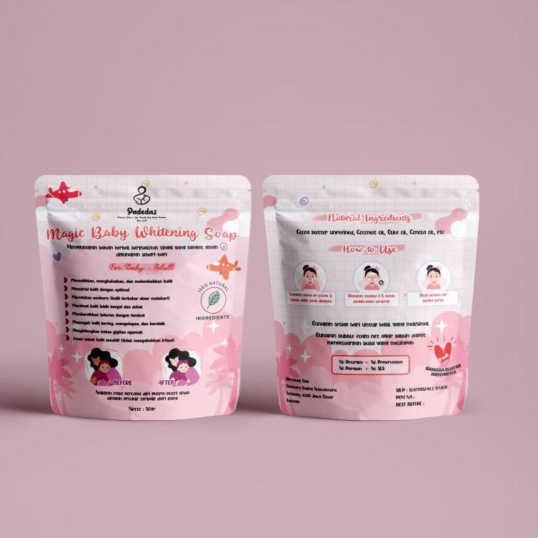 [KODE 4609] PADEDAS Sabun Pemutih Bayi Anak Organik Herbal Magic Baby Kids Whitening Soap Terlaris