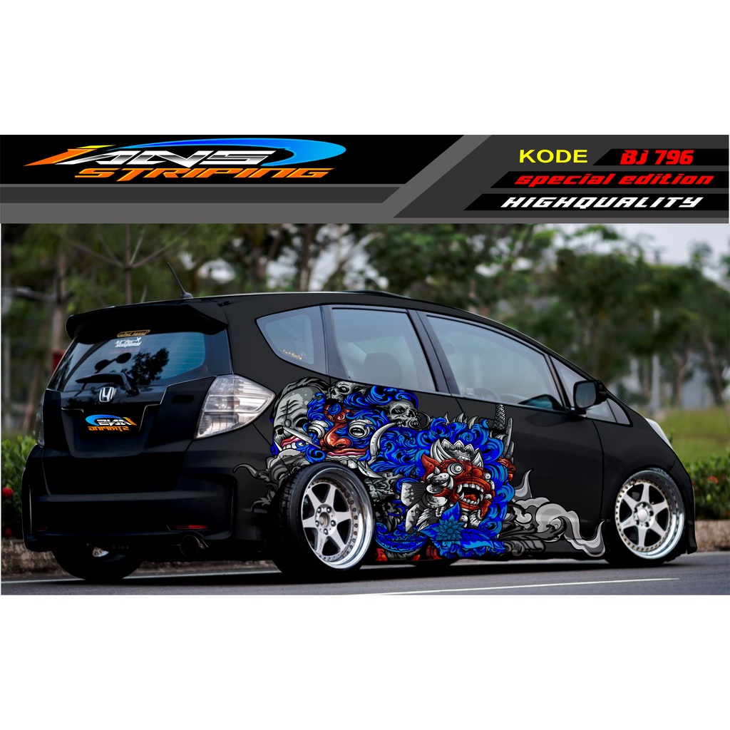 VARIASI STICKER MOBIL HONDA BRIO / JAZZ RS / MOBILIO / AGYA / YARIS / ATOS / STICKER MOBIL
