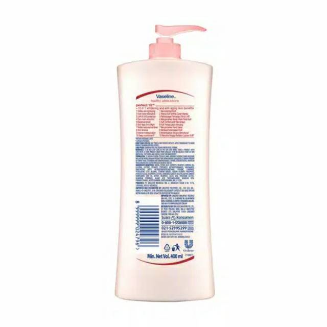 VASELINE LOTION HEALTHY BRIGHT PERFECT 10 400ML