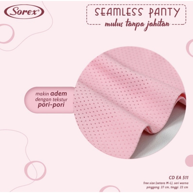 Cd | Celana dalam perempuan seamless SOREX EA511 &amp; EA522 Tanpa jahitan