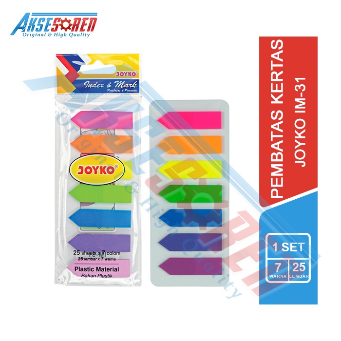 

Pembatas Kertas Joyko [IM-31] / Penanda Buku / Stiker Penanda Bacaan / Pembatas Buku Tempel