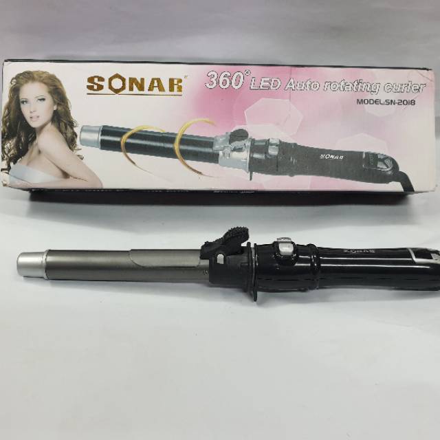 Catok keriting sonar sn-2018 catokan curly otomatis Led auto rotating curler