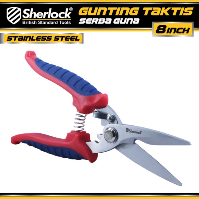 Gunting Taktis Serba Guna 8 inch Original Sherlock Gunting Dahan Ranting