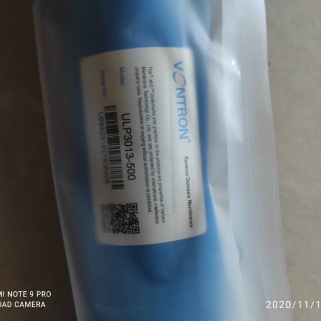 Membran 500gpd VONTRON 3013 / Membran RO 500gpd Vontron