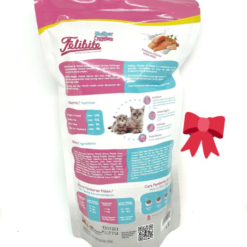 Makanan Kucing FELIBITE Mother and Kitten 800gr Felibite mother kitten freshpack anak kucing