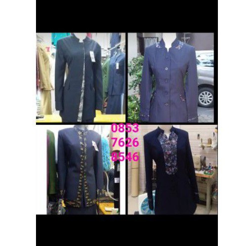 baju PNS PDH guru pegawai kantor dinas navy Dongker wanita
