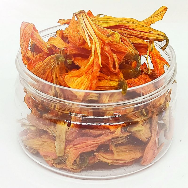 TEH BUNGA LILY ORANGE LILLY TEA TEH BUNGA KERING FLOWER TEA TISANE PREMIUM PURE DRIED LILY DETOX HERBAL