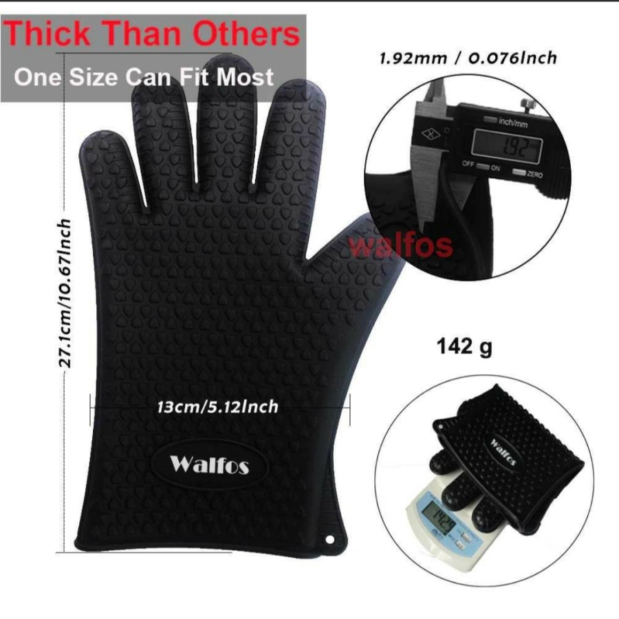 WALFOS Sarung Tangan Anti Panas Heat Resistant Oven Gloves