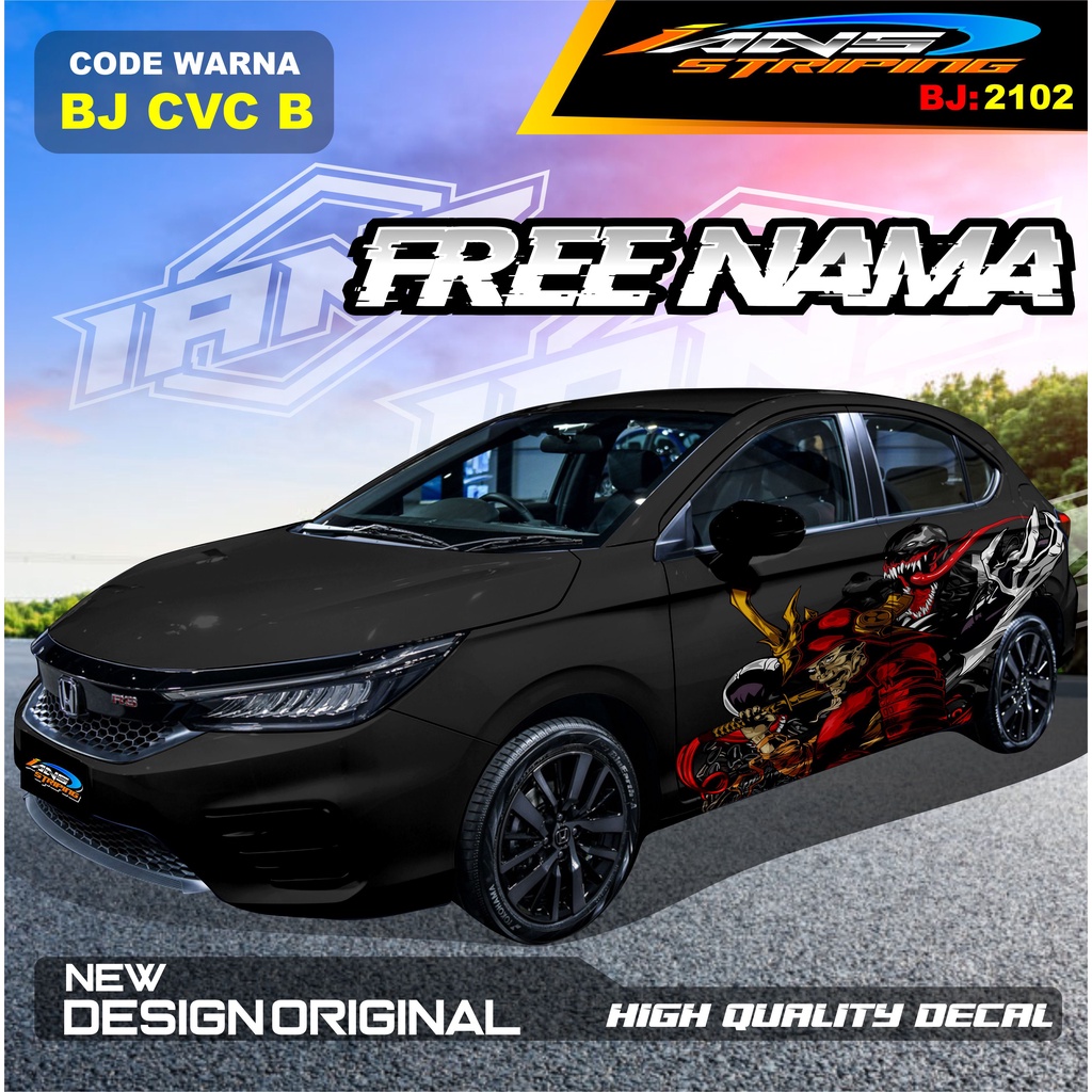 DECAL STIKER MOBIL HONDA CITY / VARIASI STICKER MOBIL HONDA BRIO / STIKER MOBIL JAZZ / DECAL STIKER MOBIL AVANZA AYLA