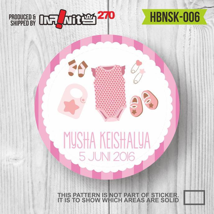 

Sticker Label Souvenirs Hampers Ulang Tahun Aqiqah Man Yue Hbnsk-006 Ready Stok