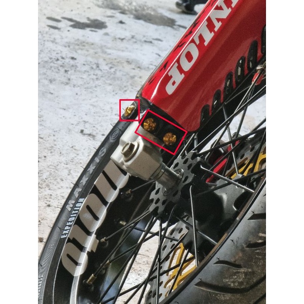 Baut Cover Shock Depan KLX,CRF